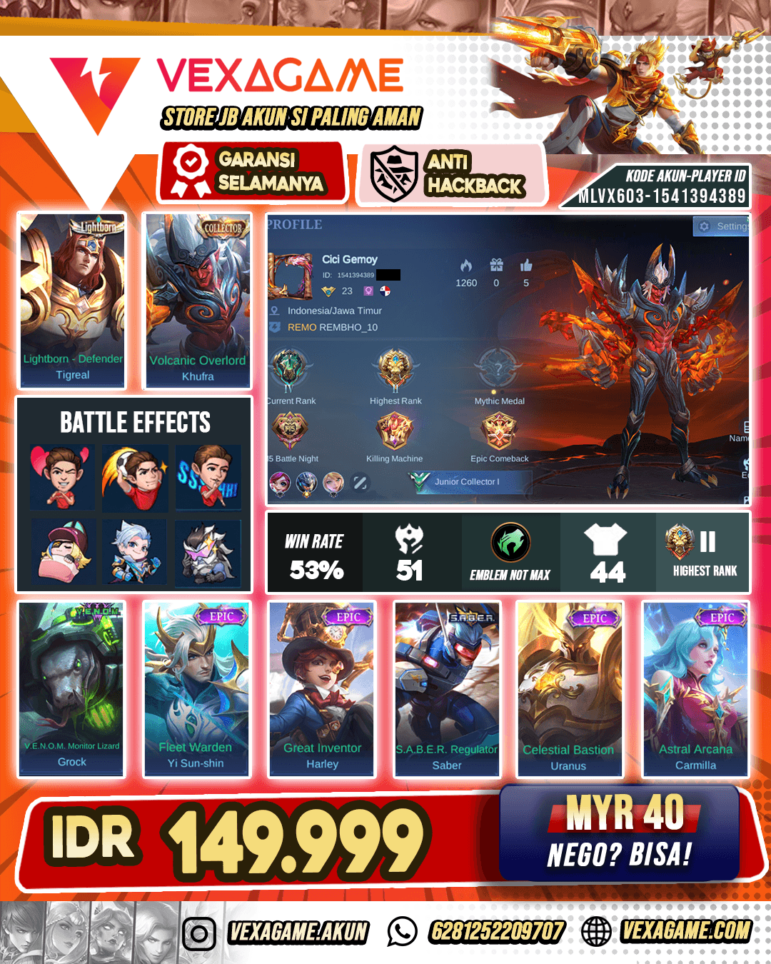 Khufra Collector Polosan