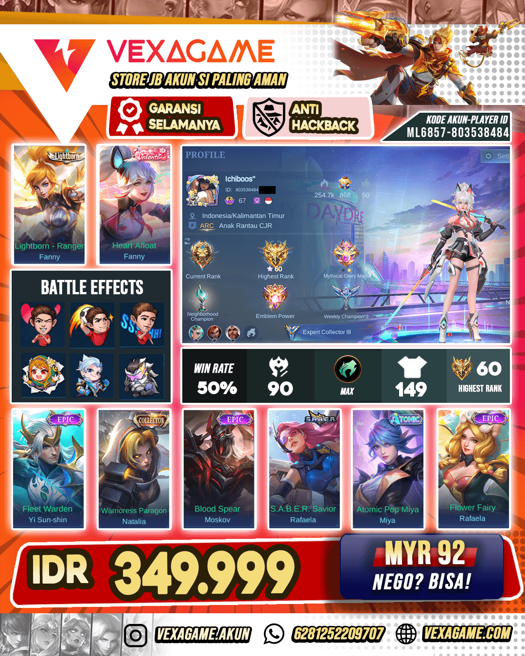 Fanny Valentine Murah