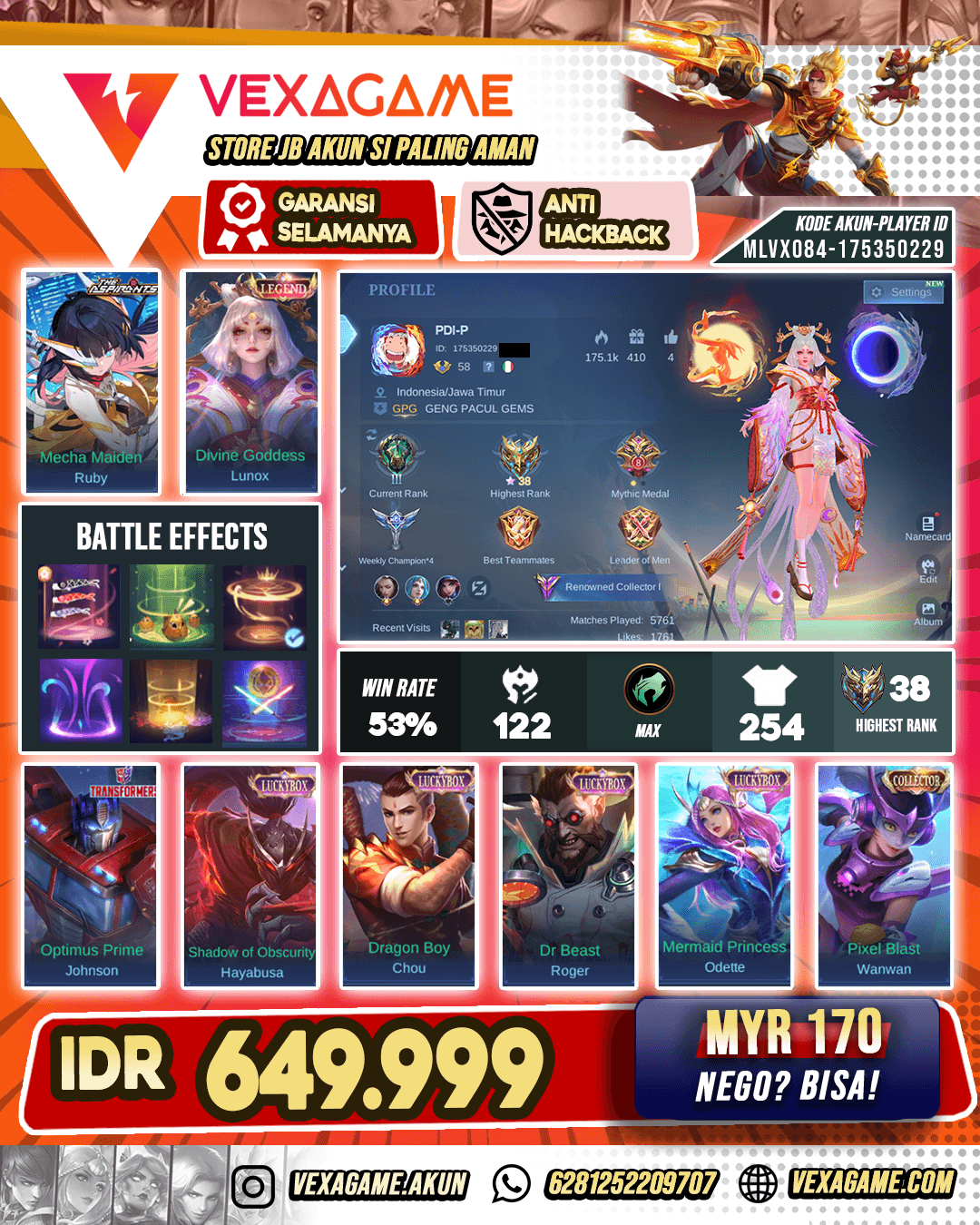 Lunox Legend Ft Recall Tas Tas Merah