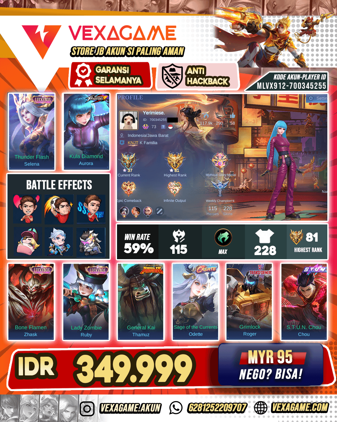 Aurora KoF X Selena Lucky Box