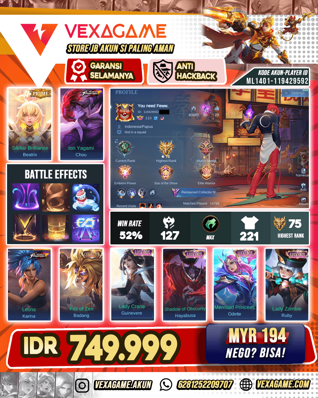 Chou KoF X Badang Collector