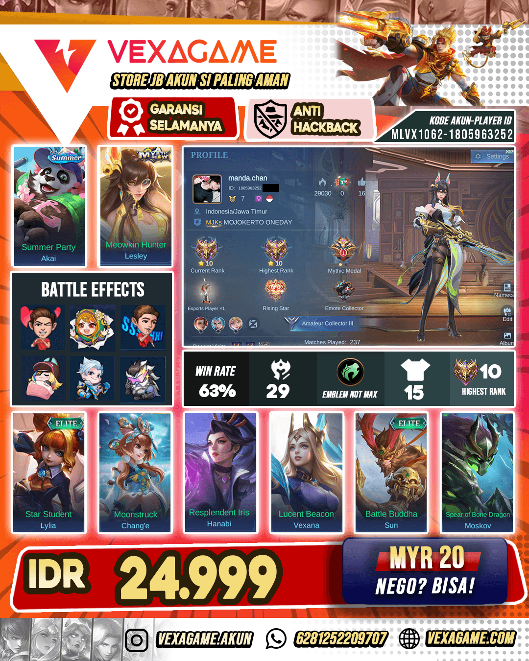 Lesley Mystic Meow Murah