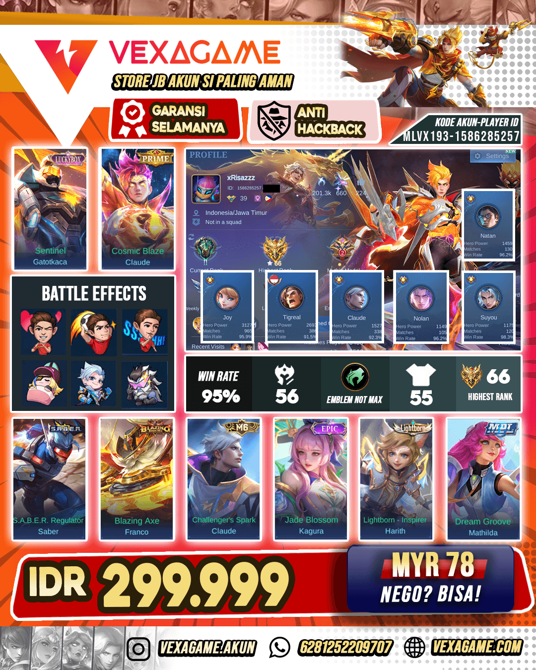 Akun WR Dewa Murah