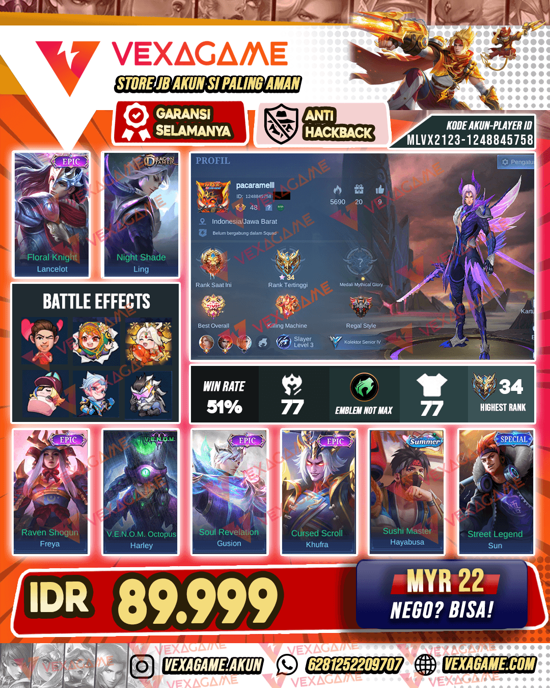 Ling Dragon Tamer X Lancelot Epic