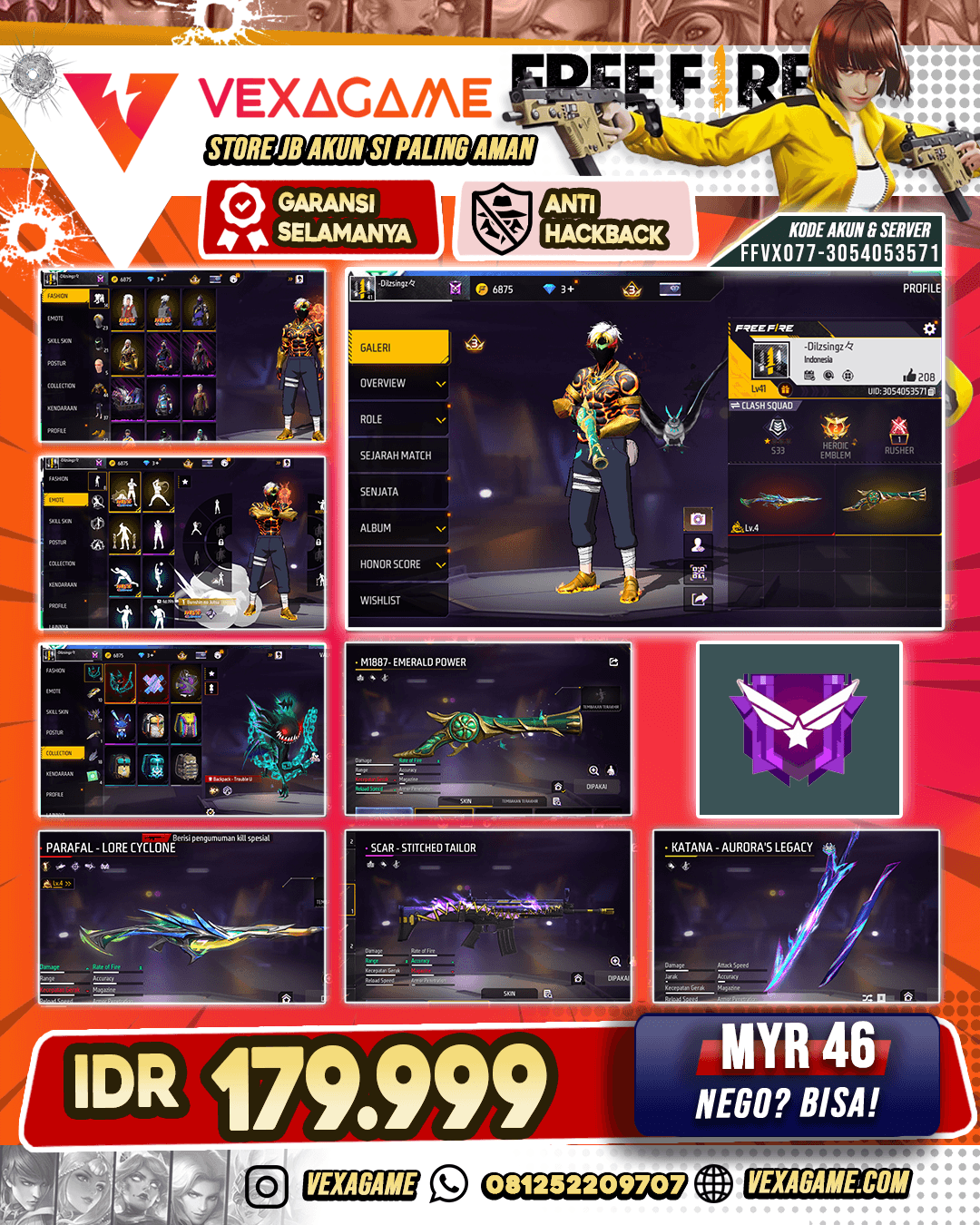 Parafal - Lore Cyclon Lv 4 X SG Emerald Power