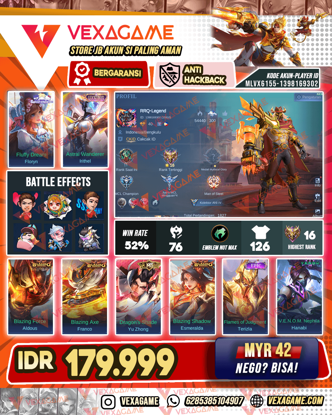 Irithel Luckybox | Aldous Blazing | Franco Blazing