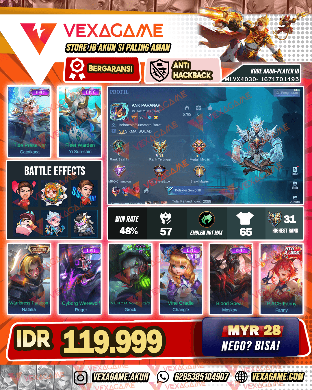 Gatot kaca Epic | Yss Epic