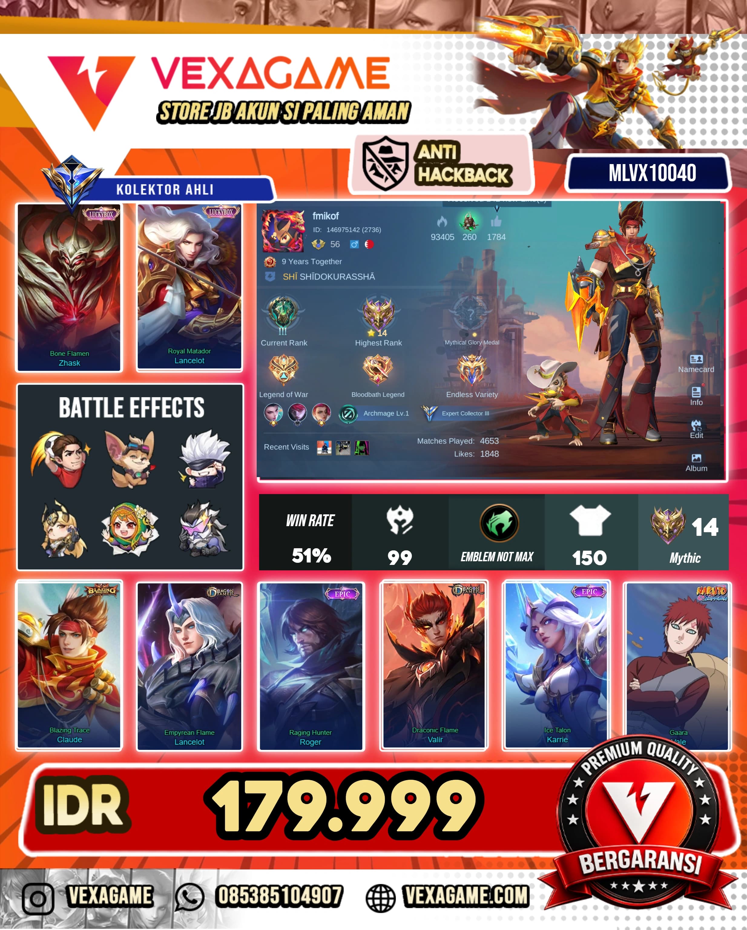 Claude Blazing | 2 Luckybox