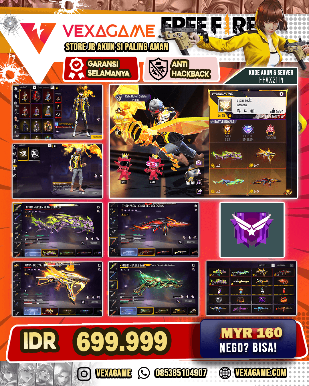 5 EVO 2 MAX 1 OTW MAX | VAULT 370++ | ANIMASI LOBBY ON | BUNDLE KAKASHI | NYEKER ON