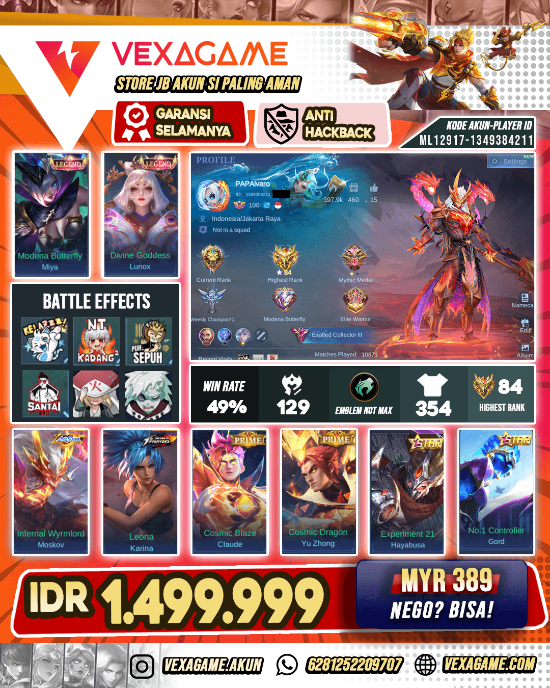 Moskov All Star | Lunox + Miya Legend