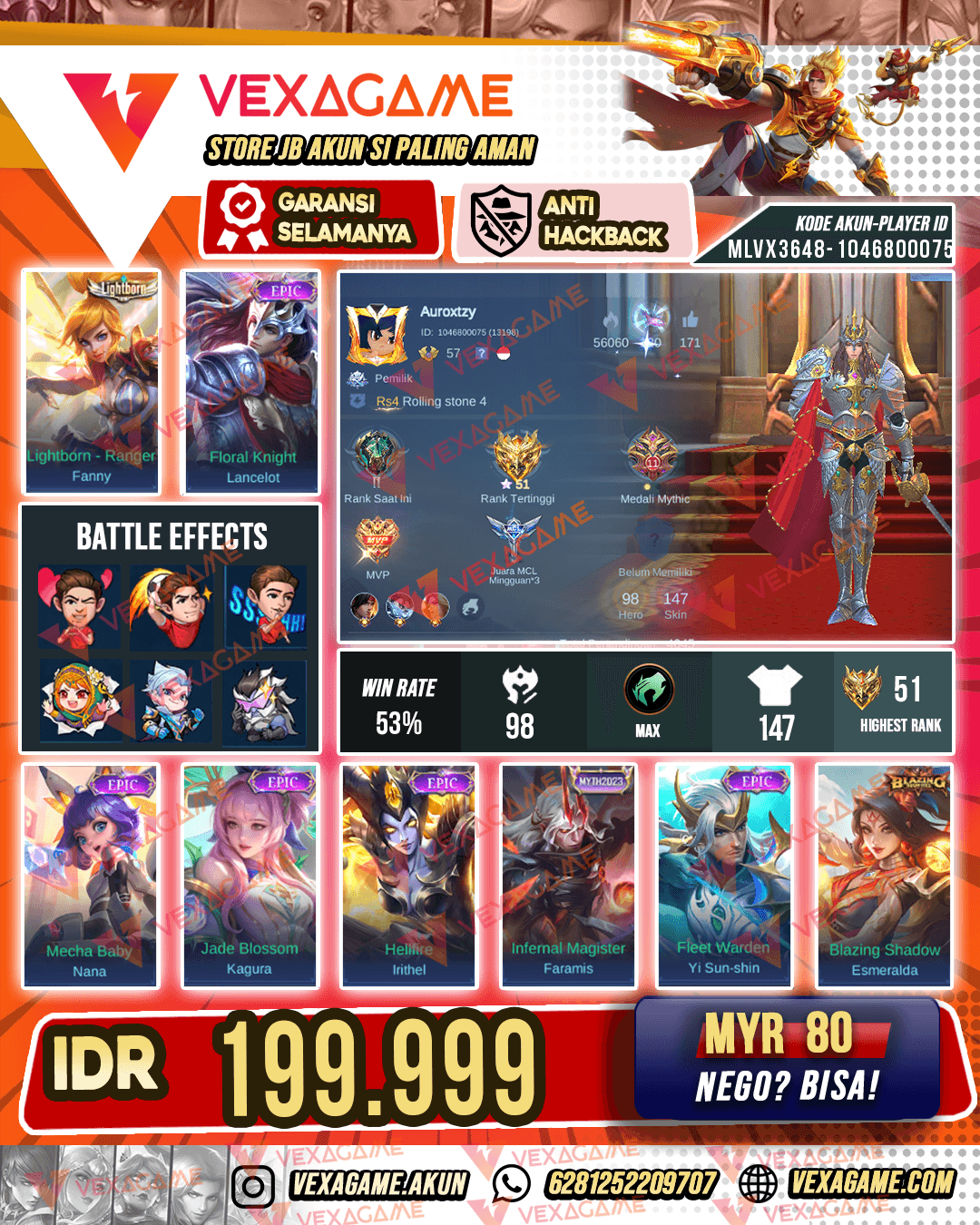 Lancelot Epic | Fanny Lightborn