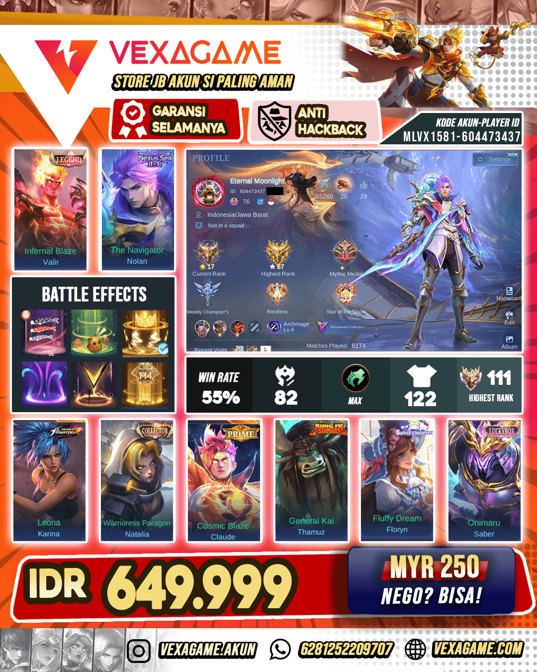 Nolan Nexus Sea 11.11 | Valir Legend