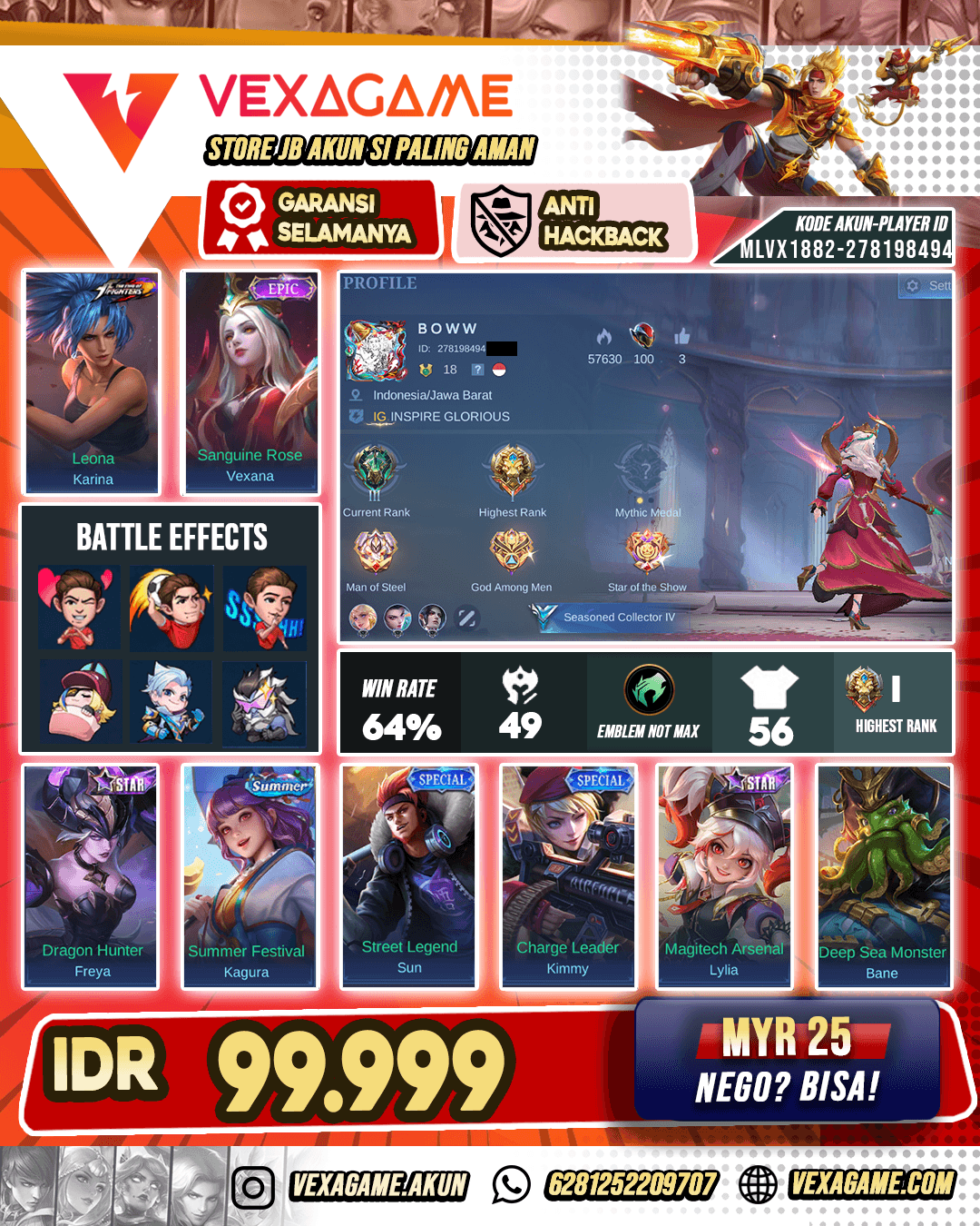 Vexana Epic X Karina KoF