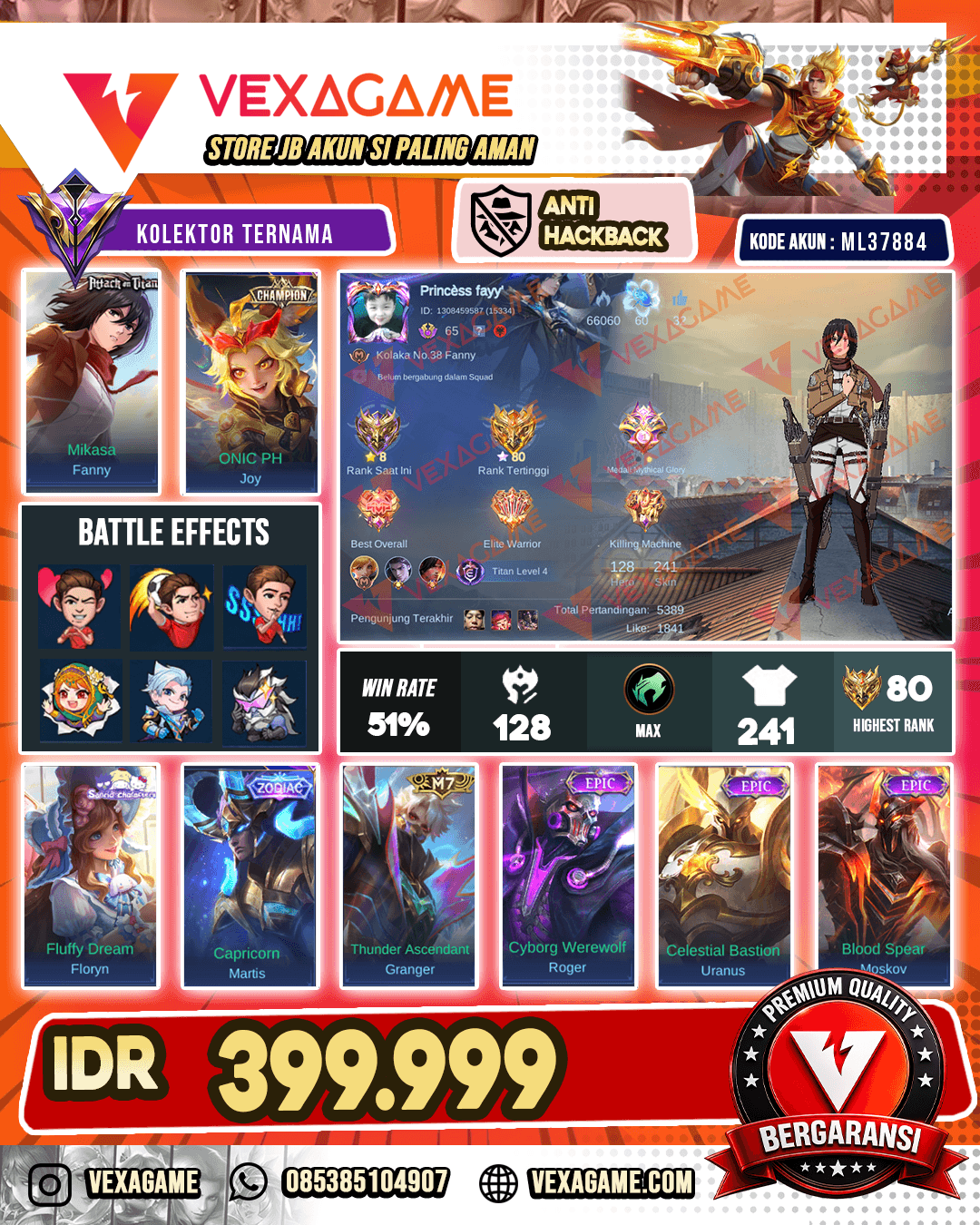 Fanny Mikasa | Joy Champion