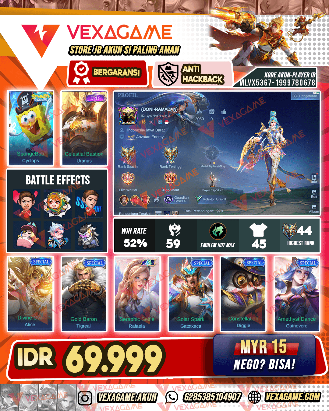 Cyclops Spongebob | Akun Murah