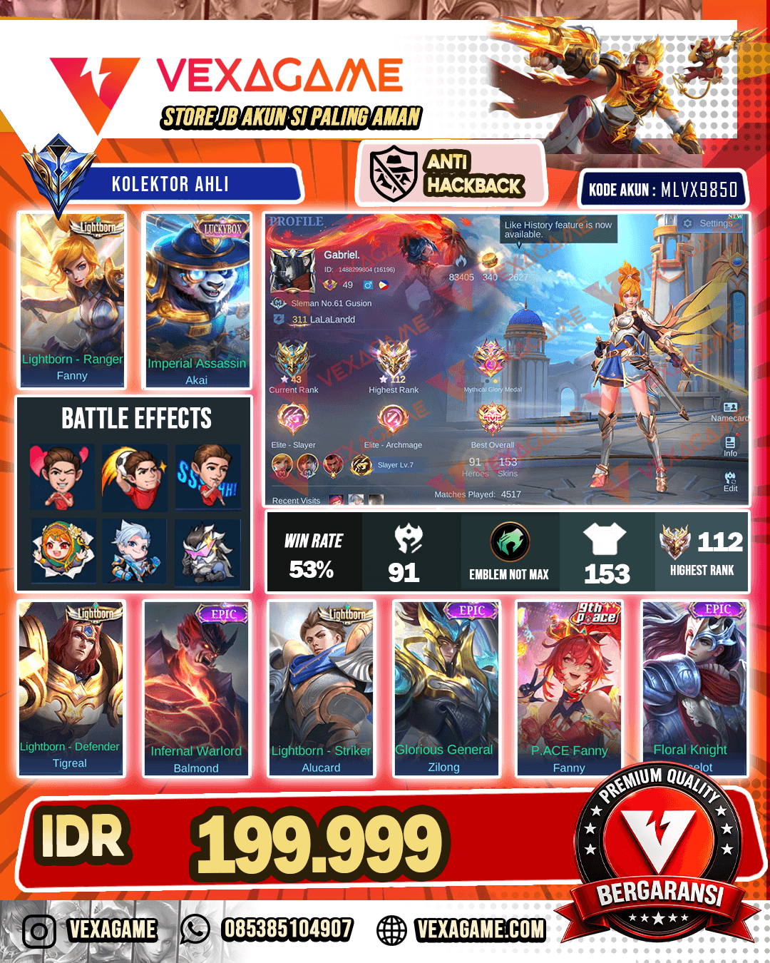 Fanny Lightborn | Akai Luckybox |  Ex Immo