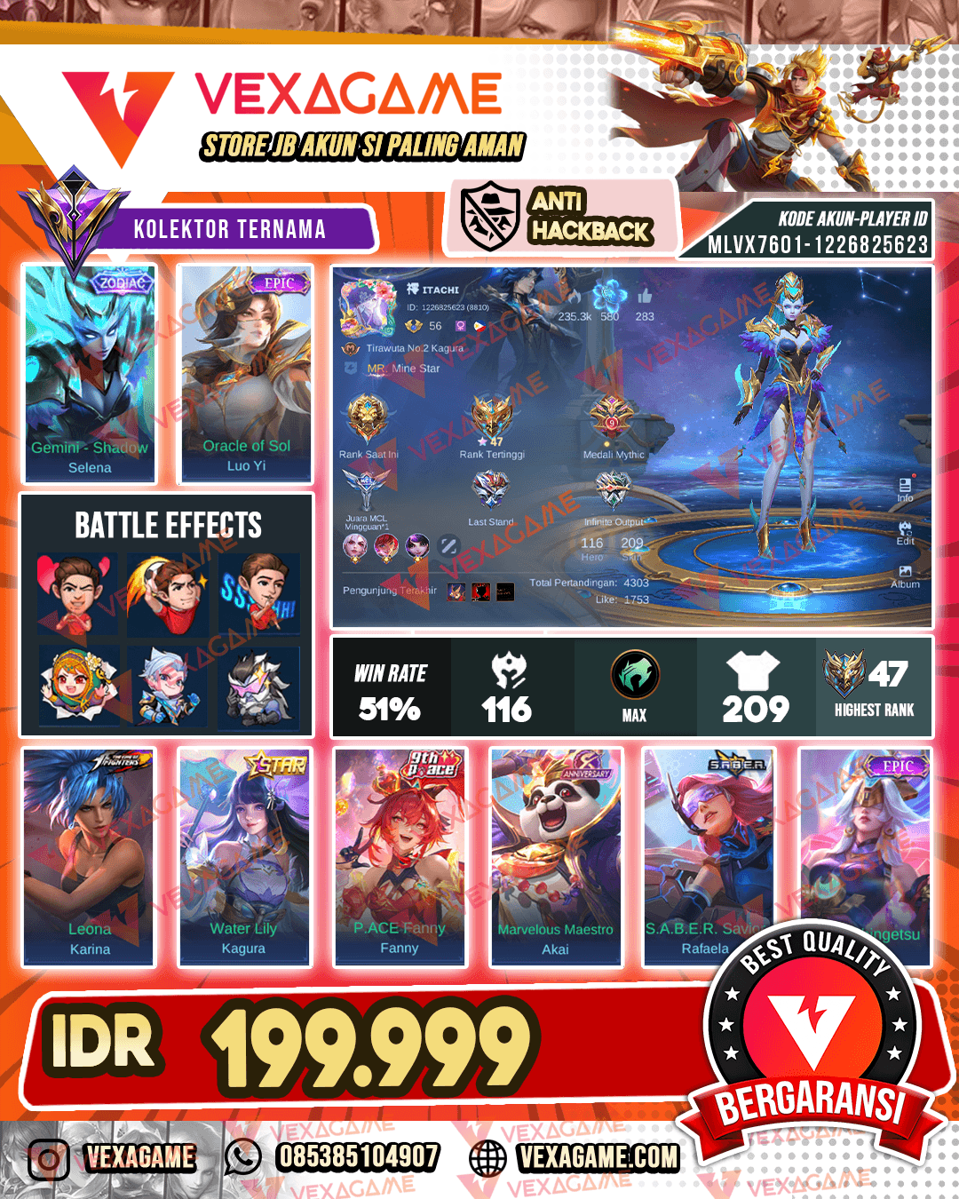 Selena Zodiac | Luoyi Epic