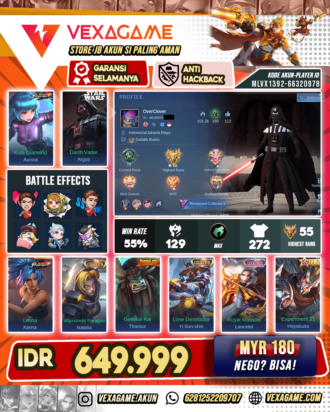 Argus Starwars | Aurora KOF | Yi Shun Shin CC