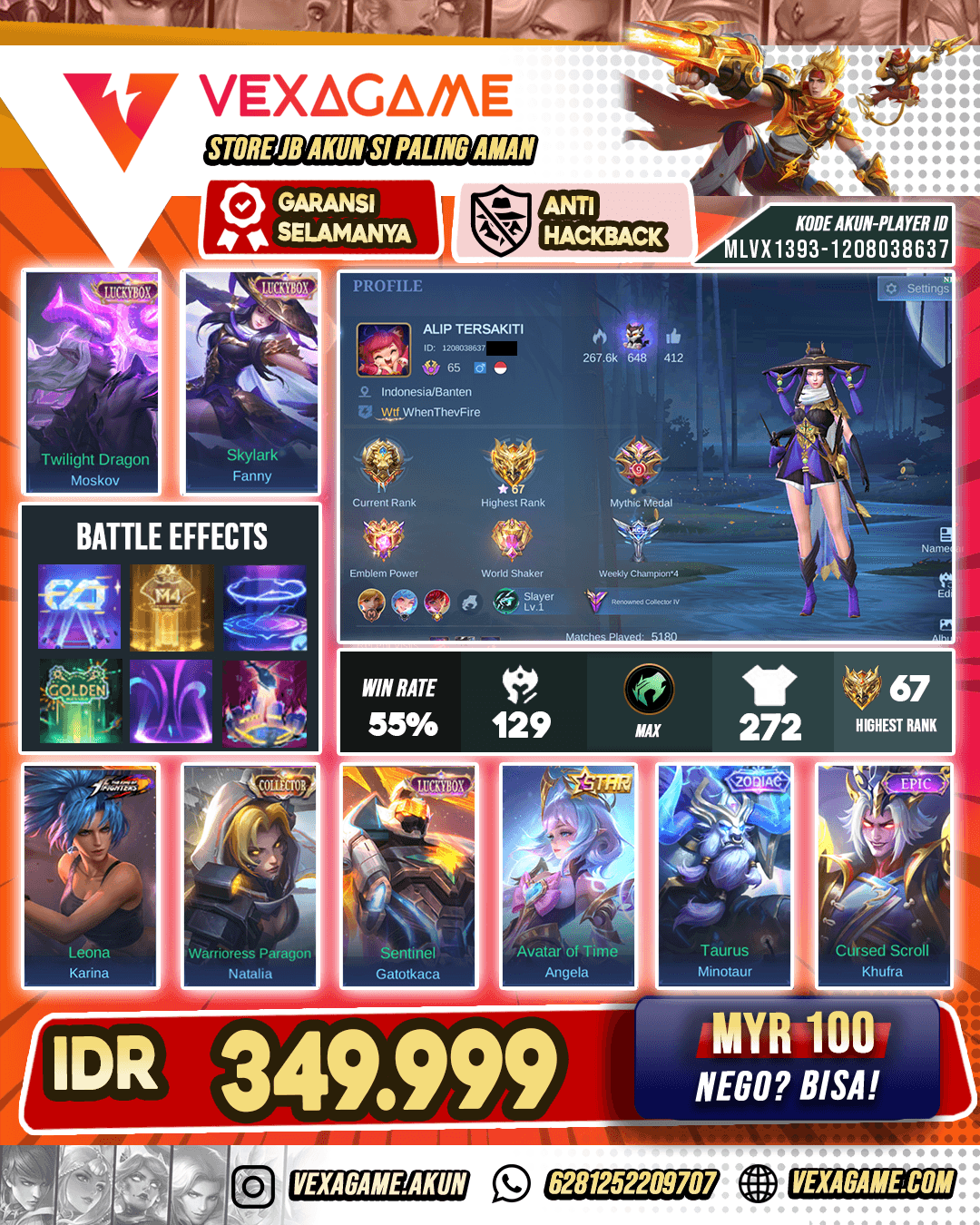 Angela Annual Starlight | 3 Luckybox | Recall Tas - Tas