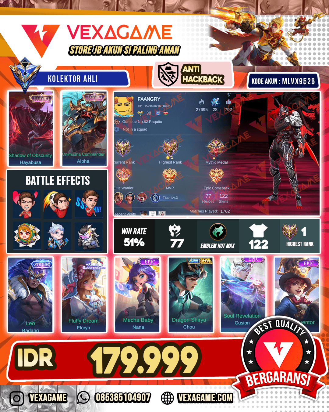 Hayabusa Luckybox | Alpha Luckybox | Badang Zodiac