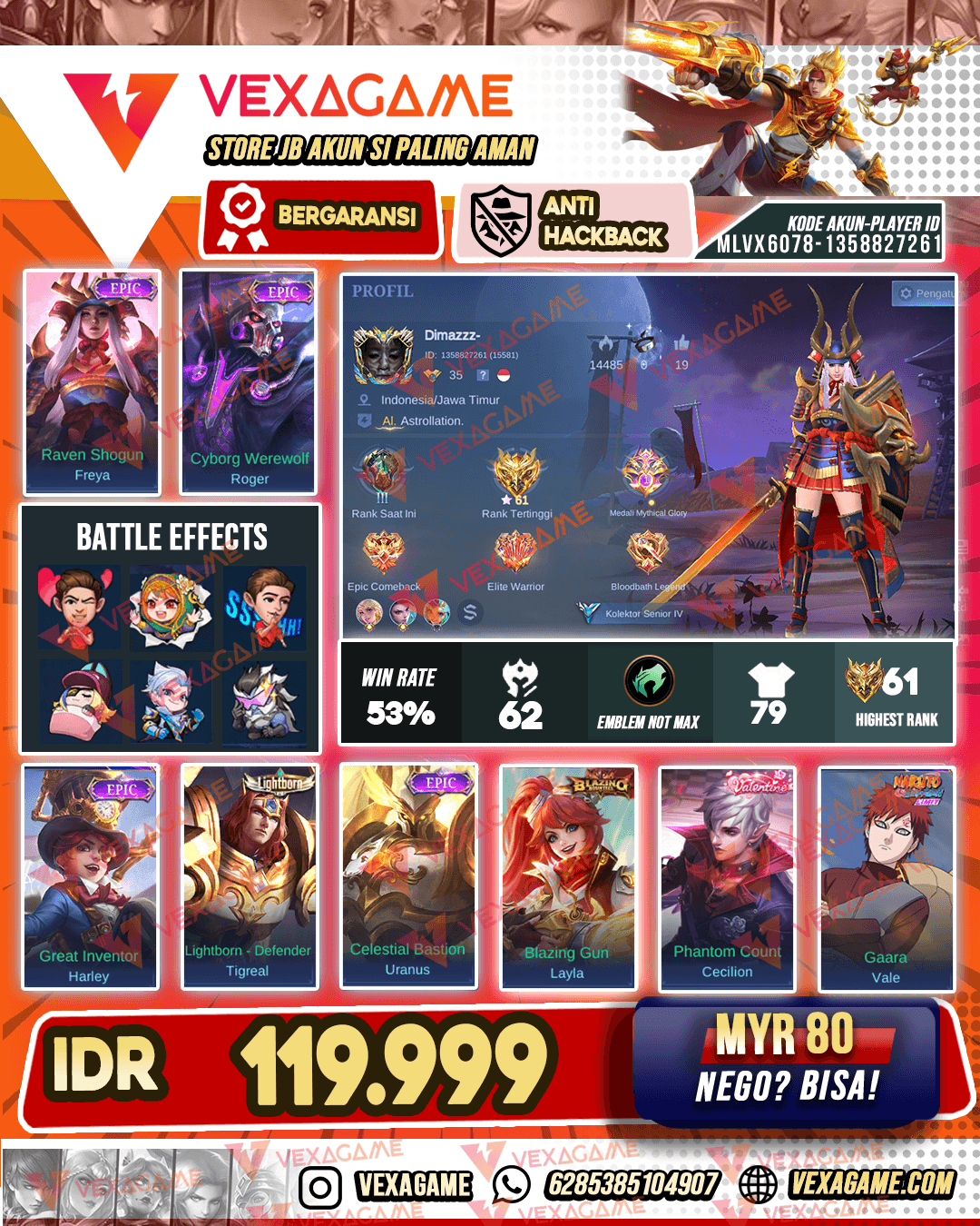 Freya Epic | Roger Epic