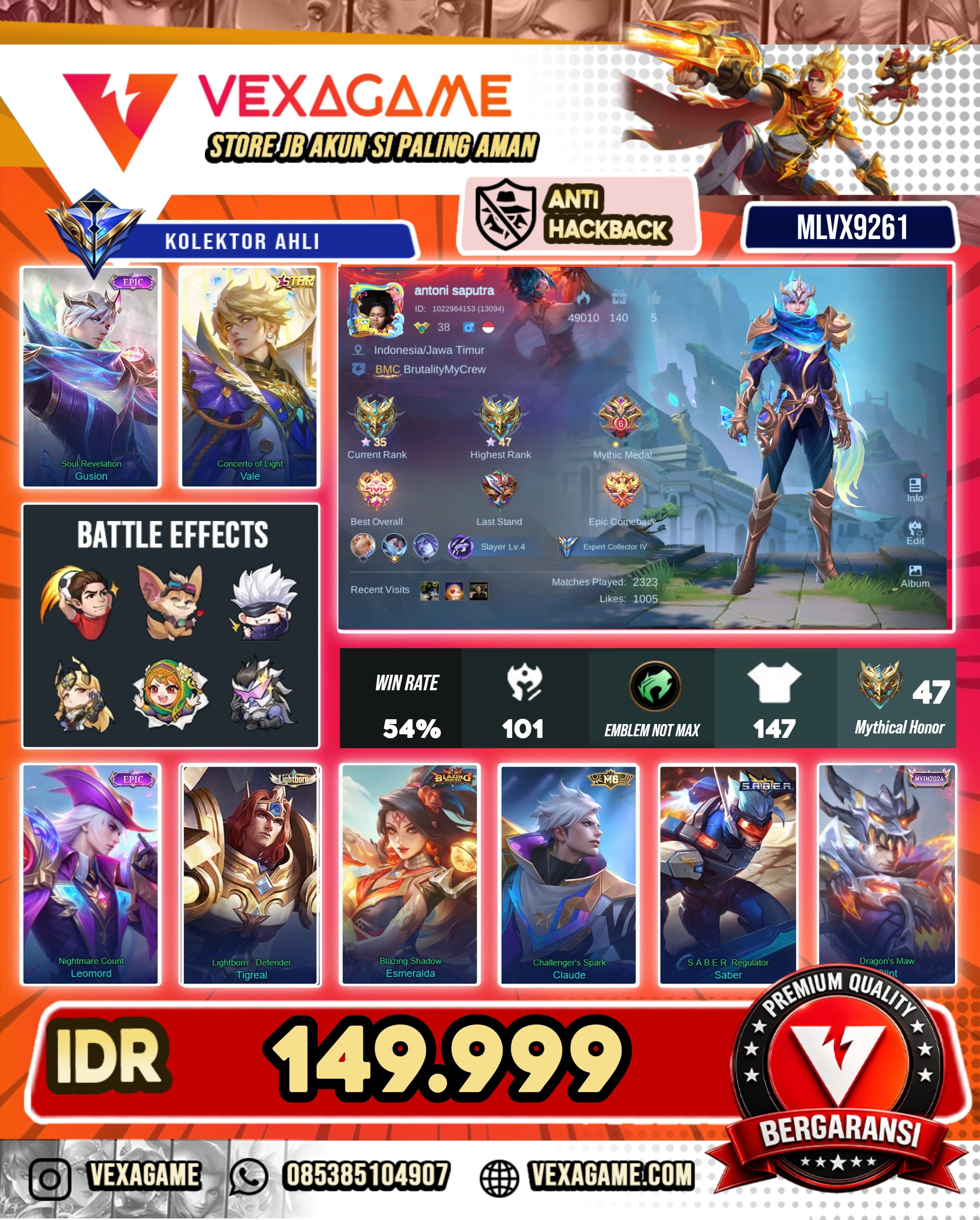 Gusion Epic | Vale Annualstar