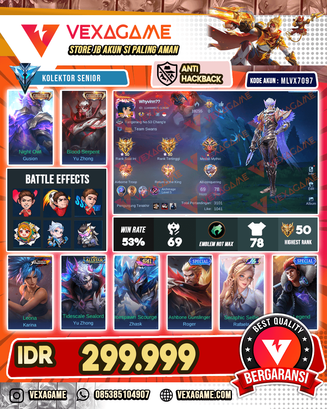 Gusion Collector | Yuzong Collector