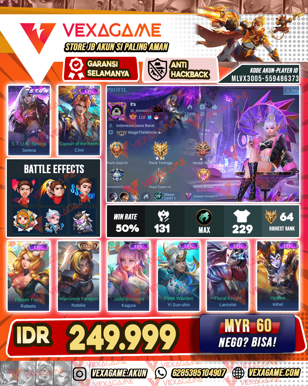 Selena Stun | Clint Epic | Emblem + Hero MAX