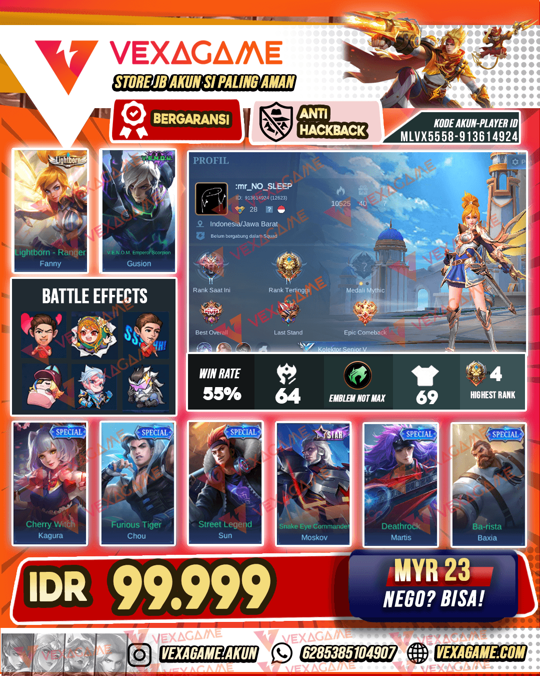 Fanny Lightborn | Gusion Venom