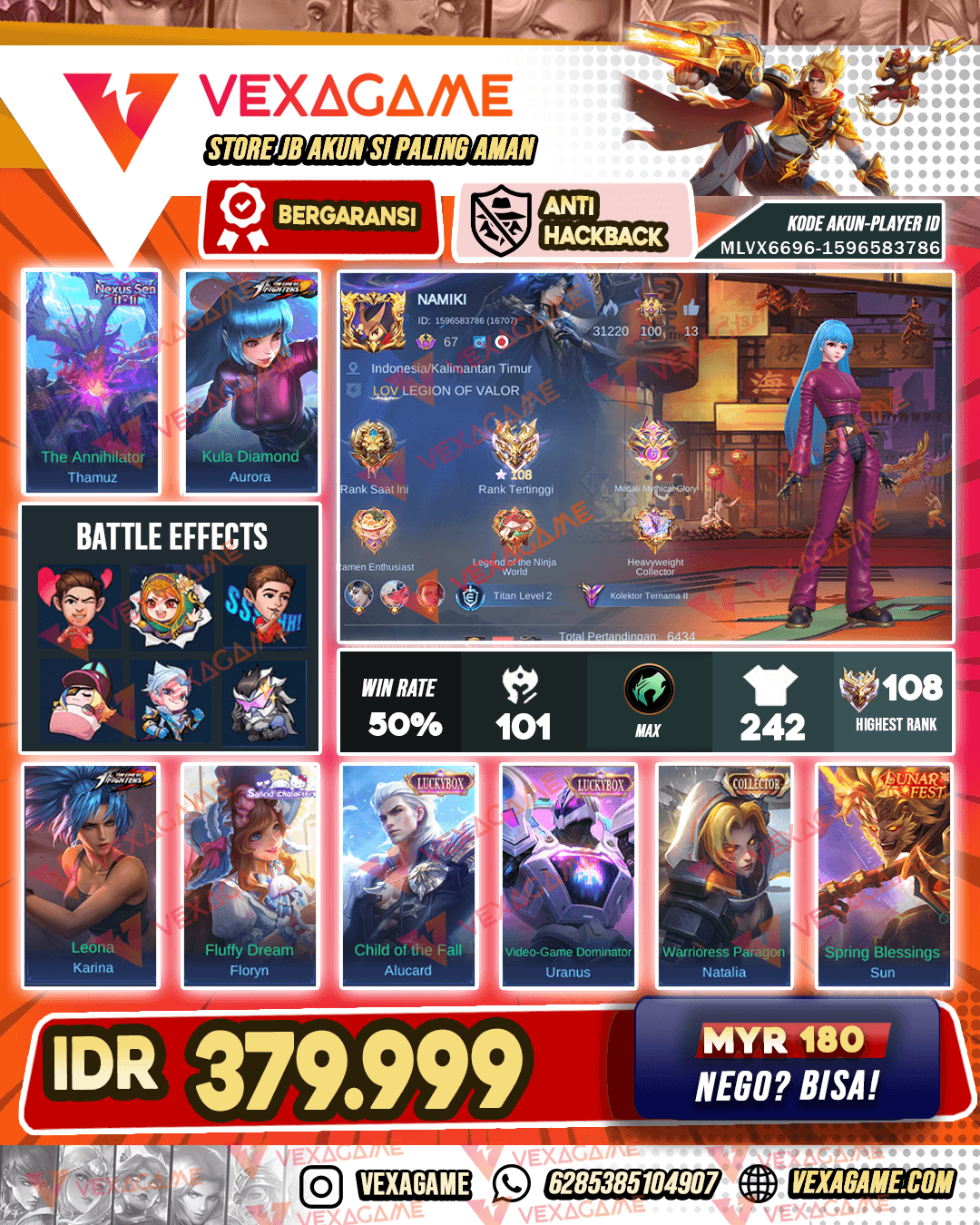 Aurora KOF | Thamuz Nexus Sea | 2 Luckybox | Ex Immo