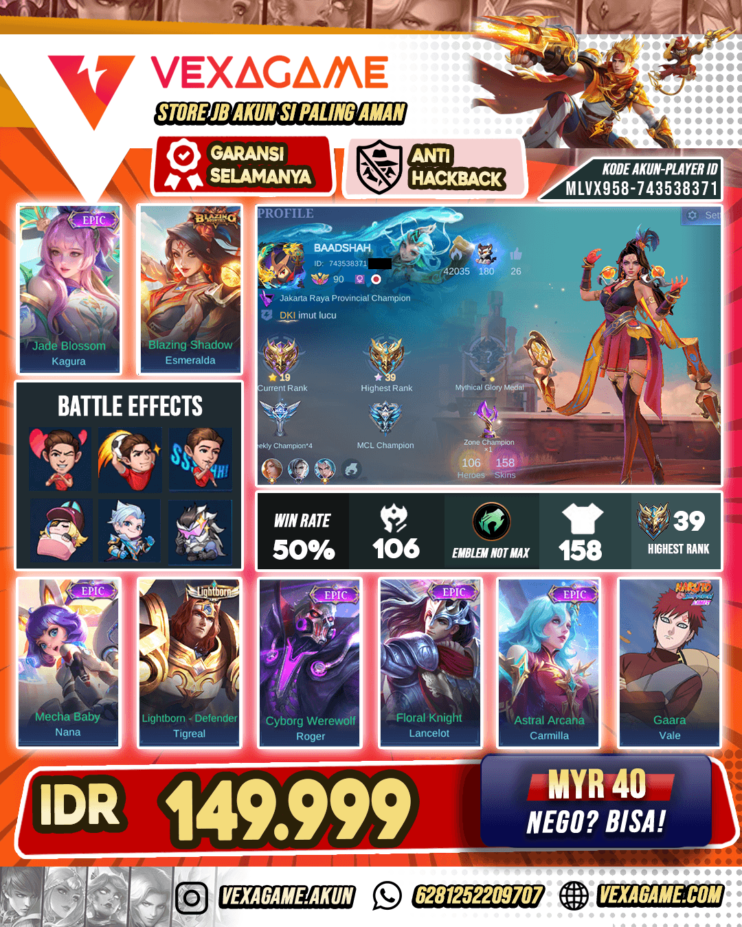 Emeralda Blazing Murah