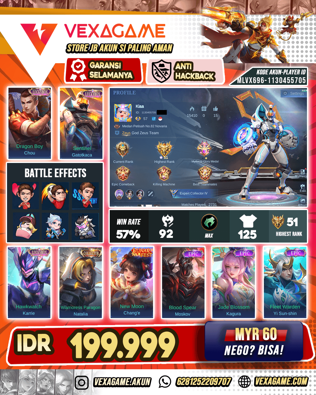 Gatotkaca Luckybox | Chou Luckybox | Karrie Luckybox