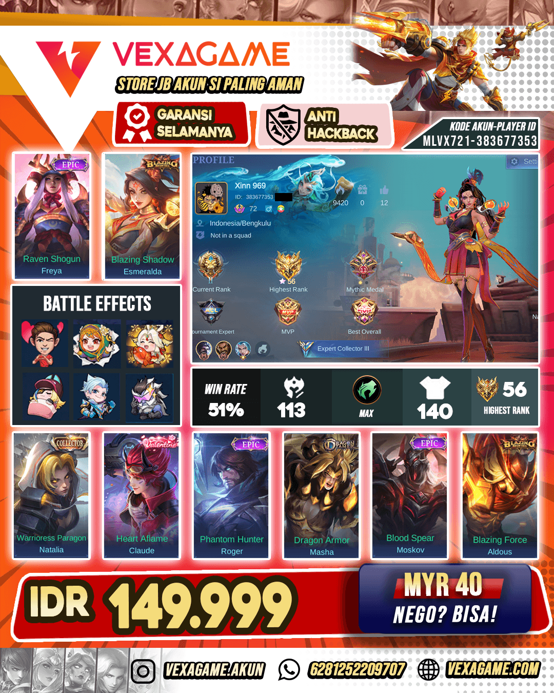 Esmeralda Blazing X Karina KoF