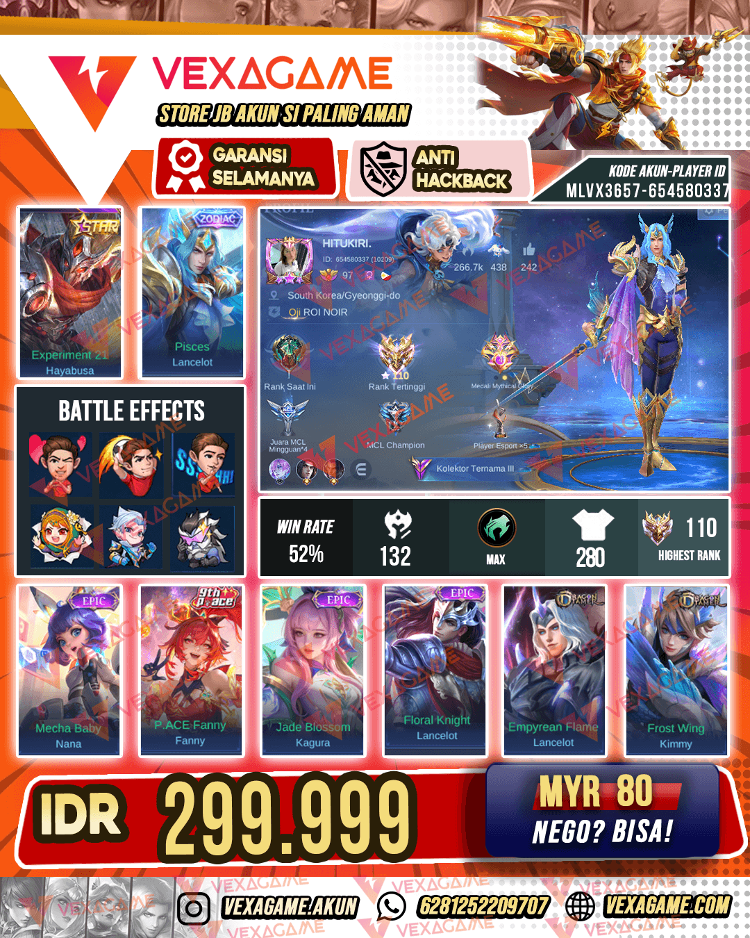 Lancelot Zodiac | Hayabusa Star Kuning