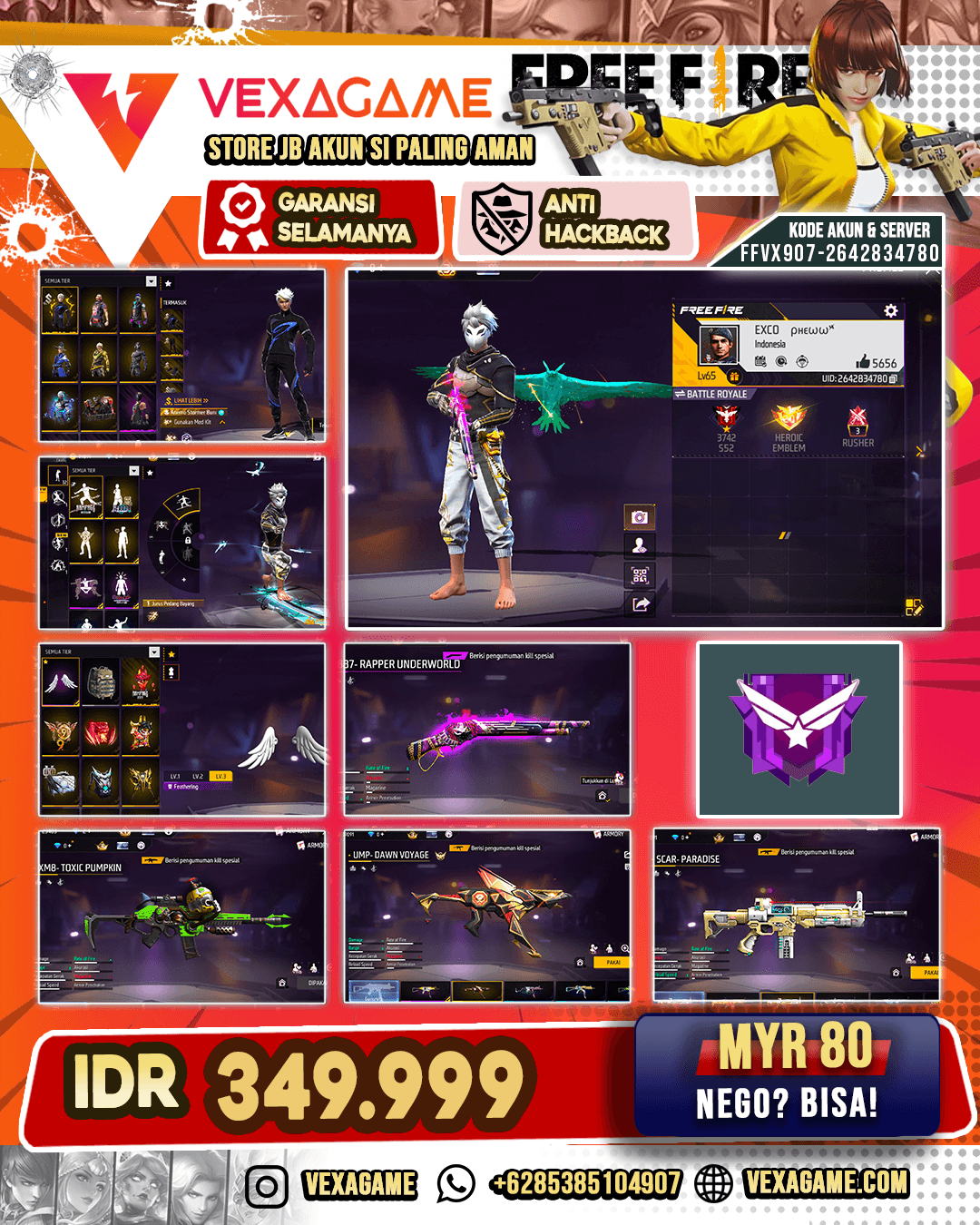 SG Reaper | SCAR Paradise | M4A1 Venom Netherworld | XM8 2 Rasa | Vault 250+