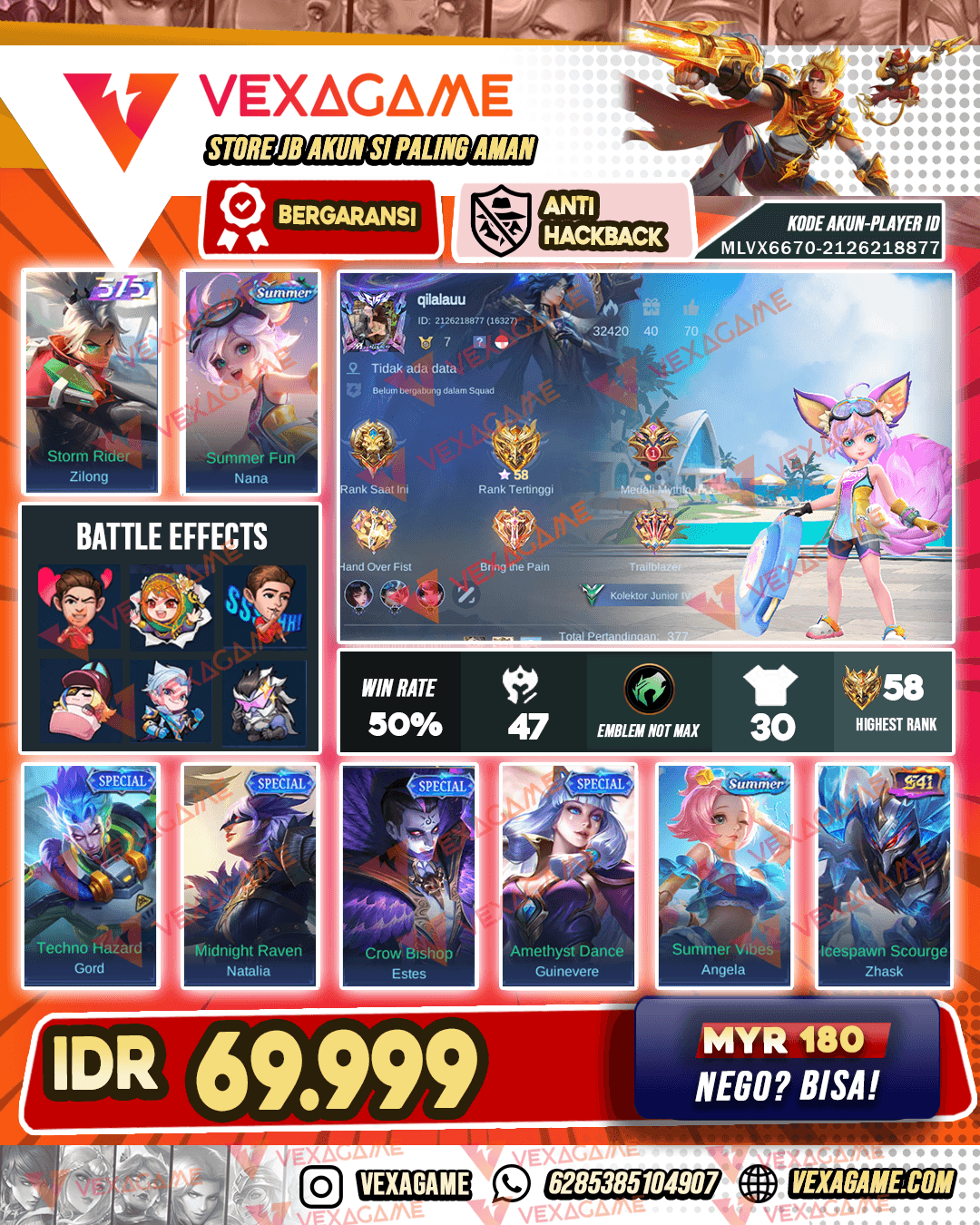 Akun Murah | Ex Glory