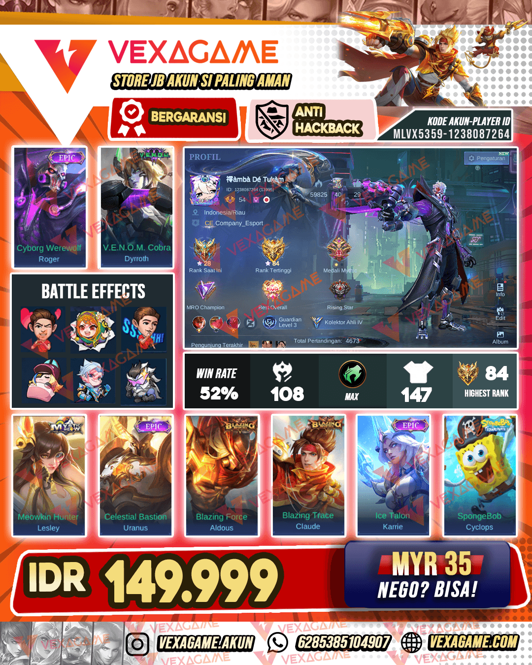 Roger Epic X Karrie Epic