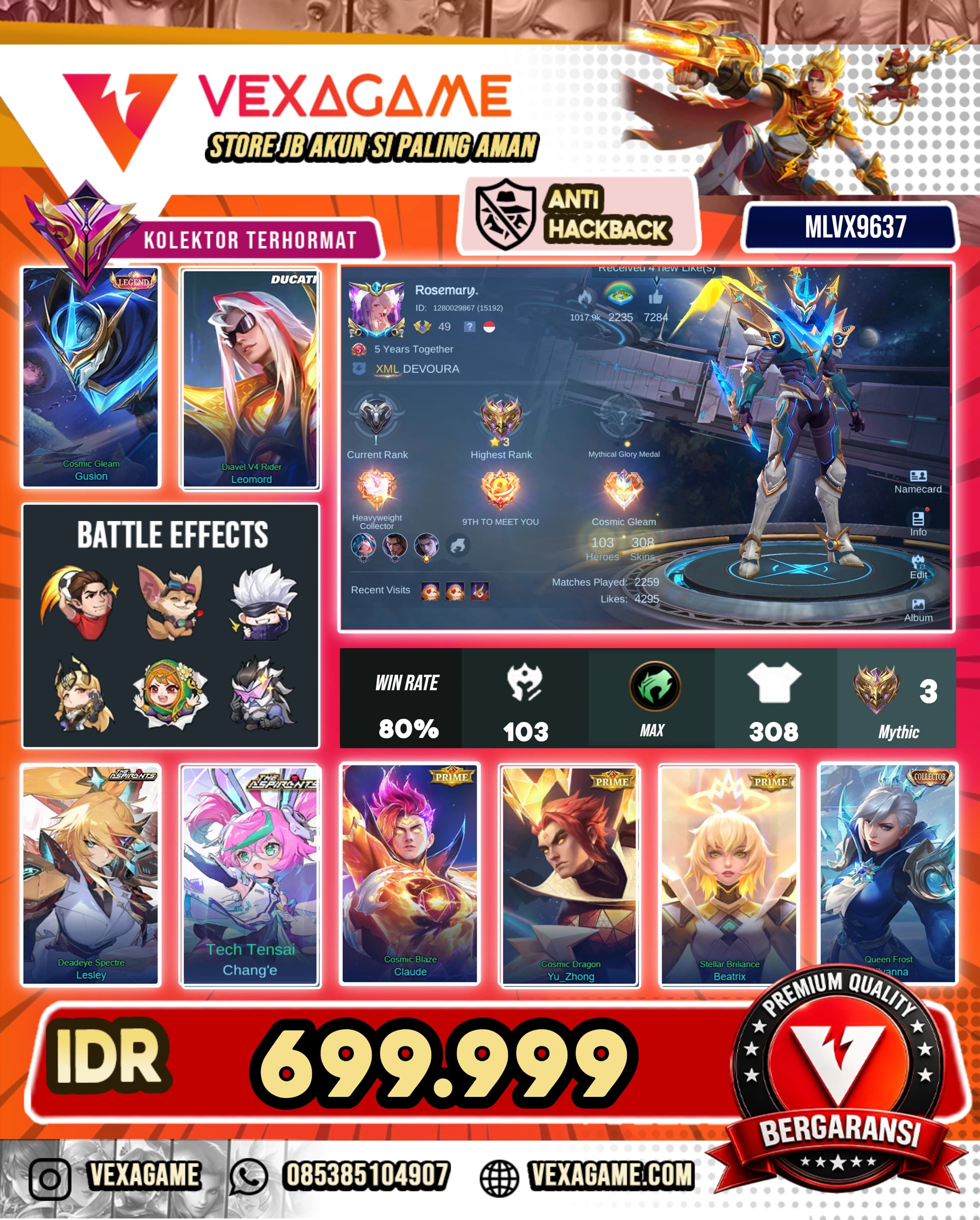 1 Legend | 8 Grand | 7 Exquisite  | WR BAGUS