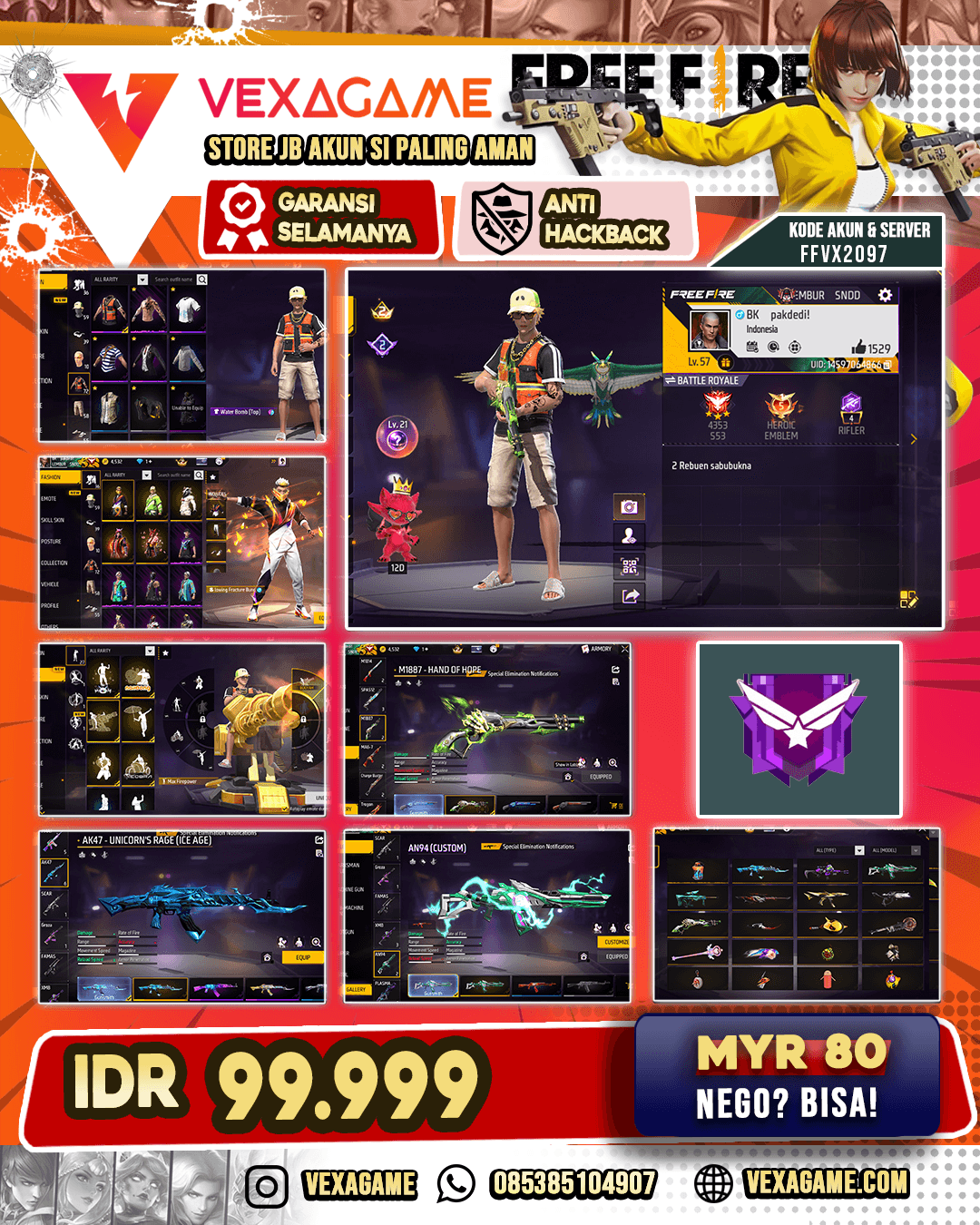 AUG Firetaming | XM9 Poison Pumkin | AN94 Tornado Bolt | MP5 Crowned Glory | SG Lumut X Mamba