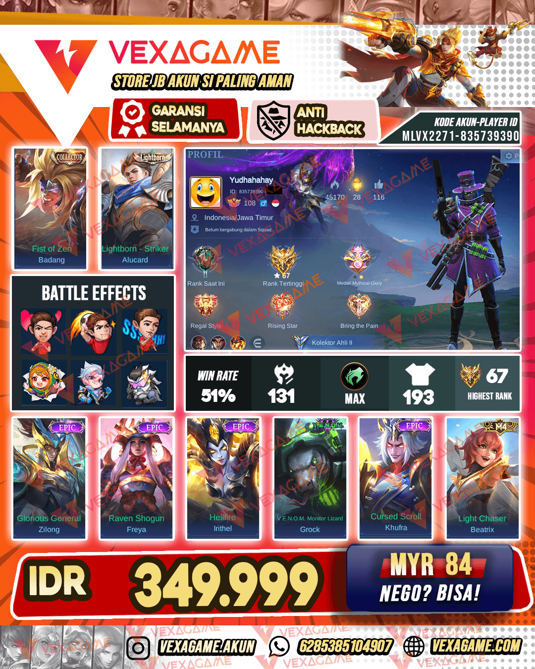 Badang Collector | Emblem MAX  & Hero MAX