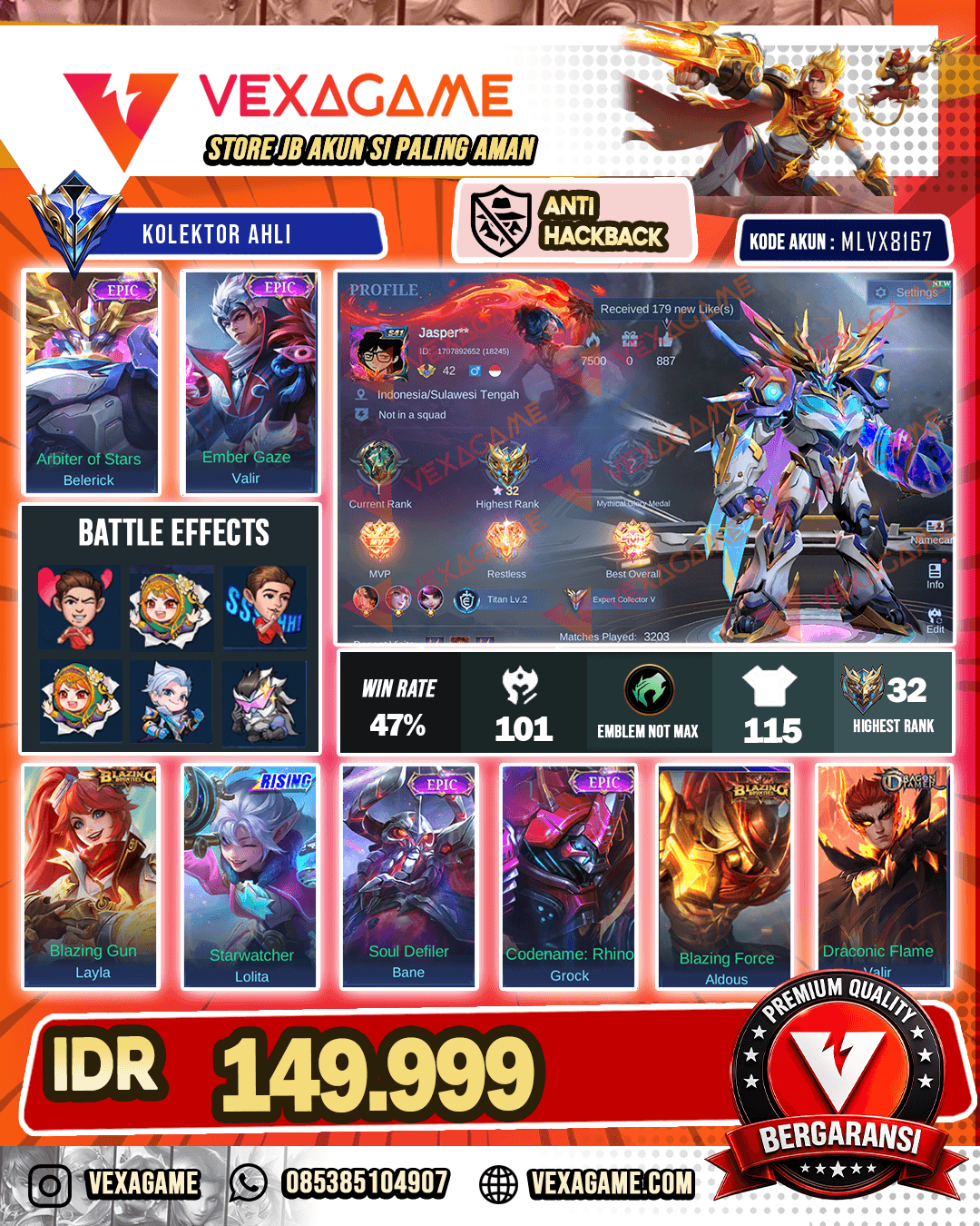 Beleric Epic X Valir Epic