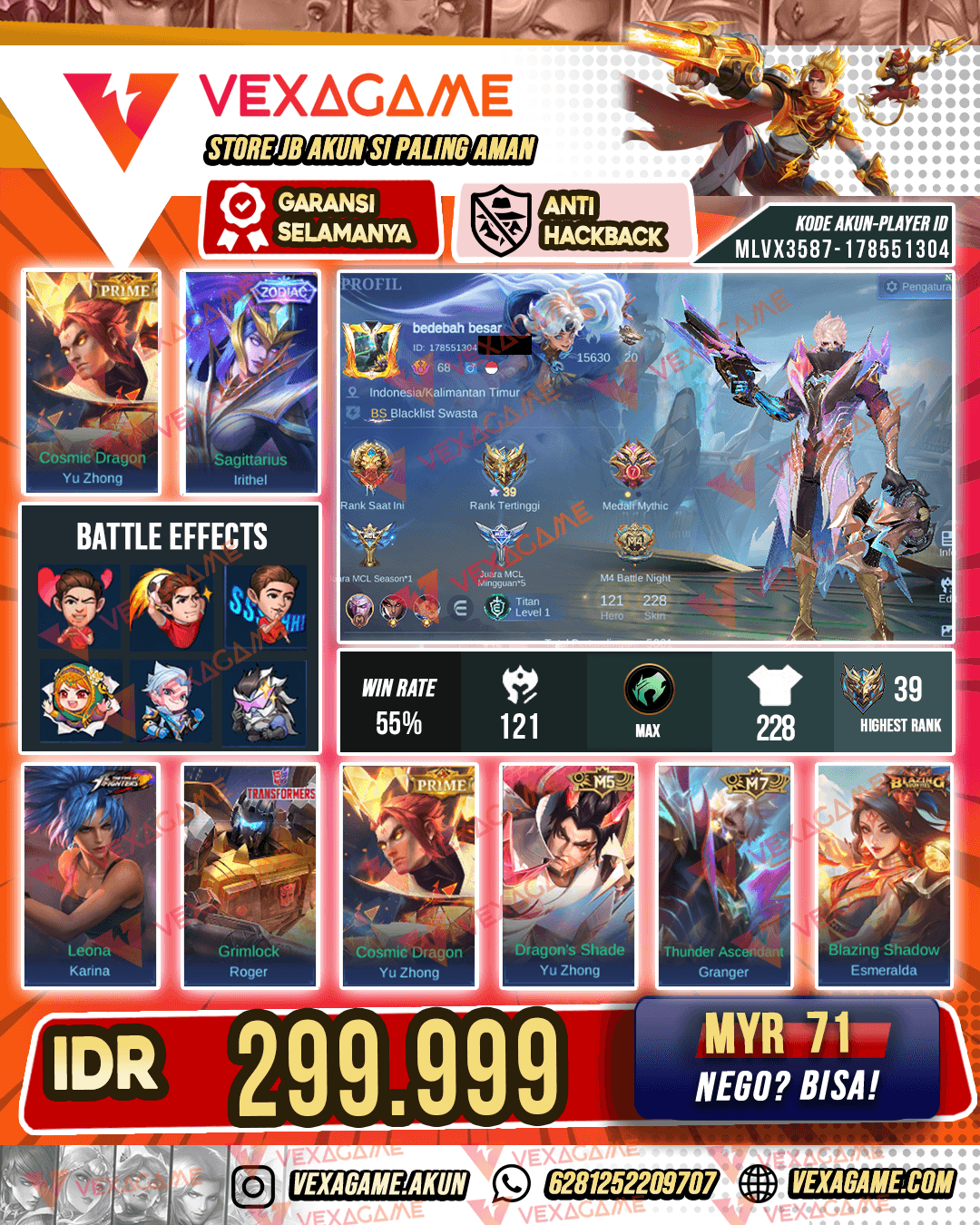 Yu Zhoong Prime X Irithel Zodiac X Granger M7| Emblem MAX