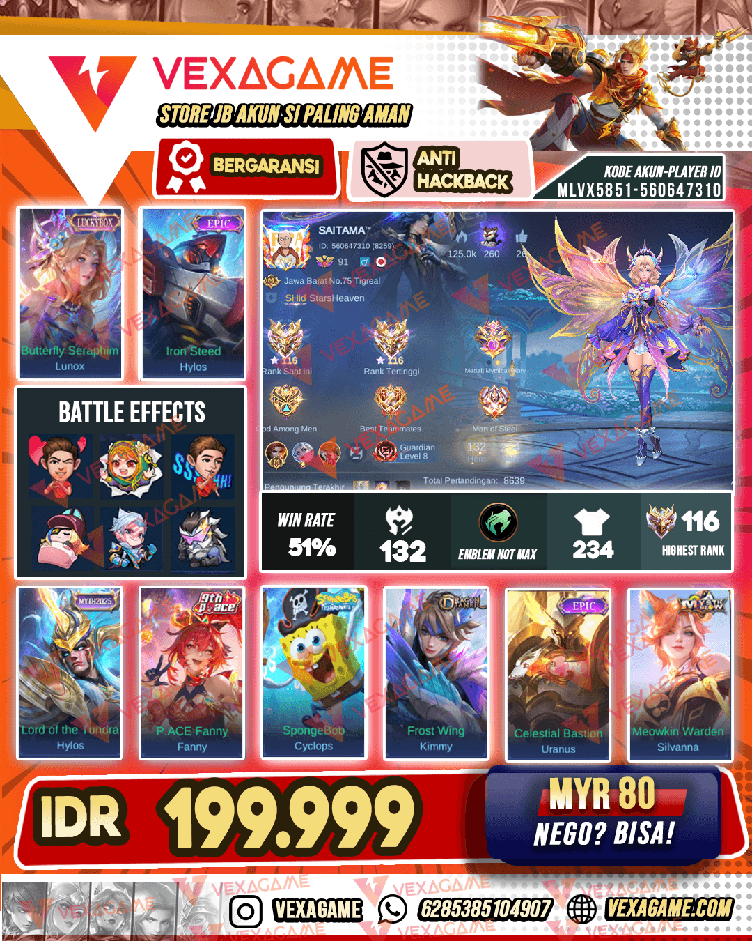 Lunox Luckybox | Ex Immo | Emblem + Hero MAX