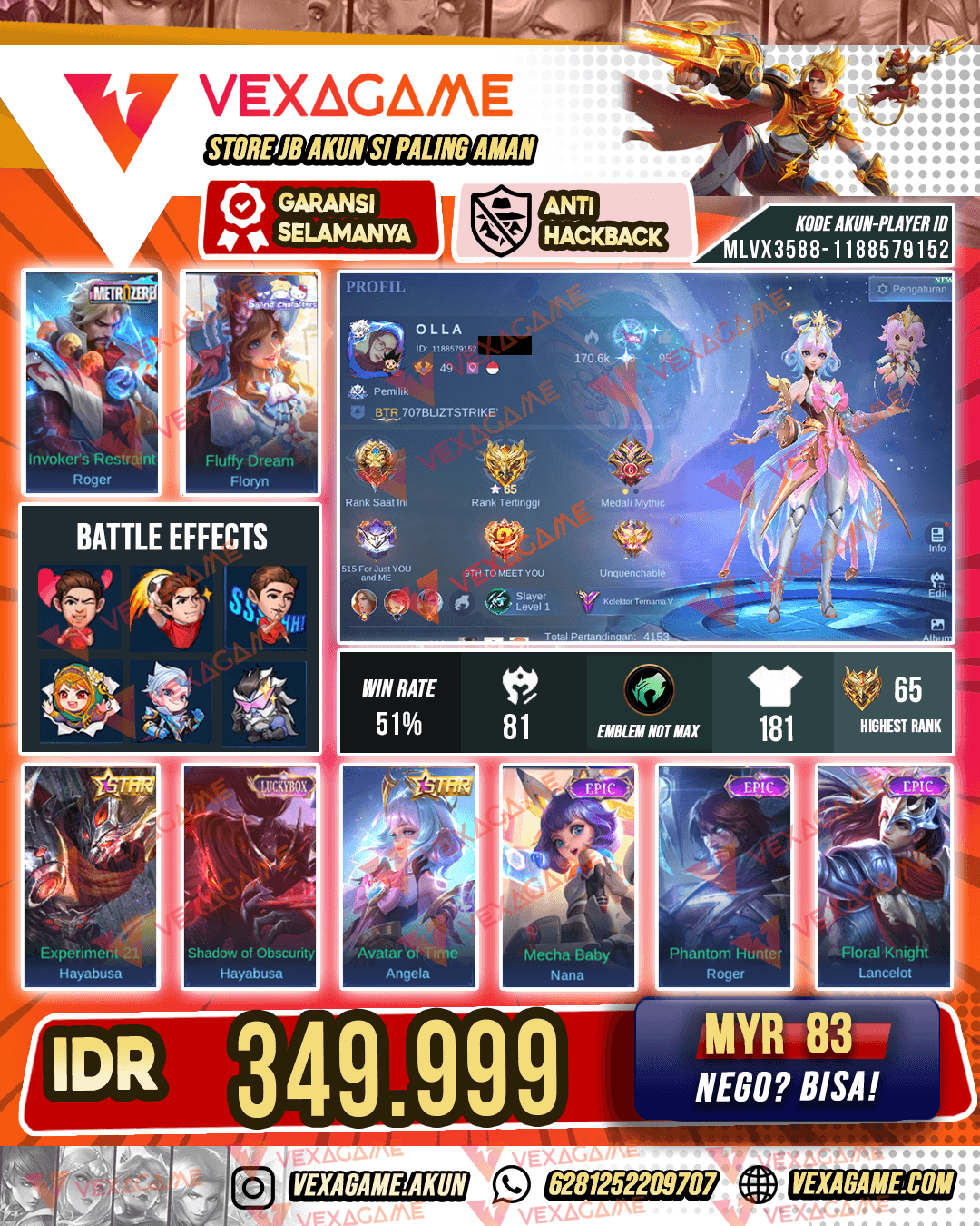 Roger Metro Zero | Floryn Sanrio | Hayabusa Annual Star & Hayabusa Luckybox | Angela Annual Star