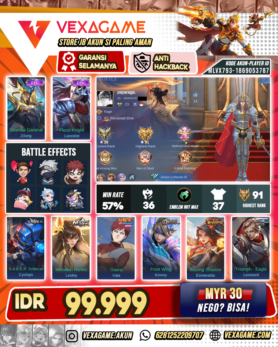 Lancelot Epic Murah