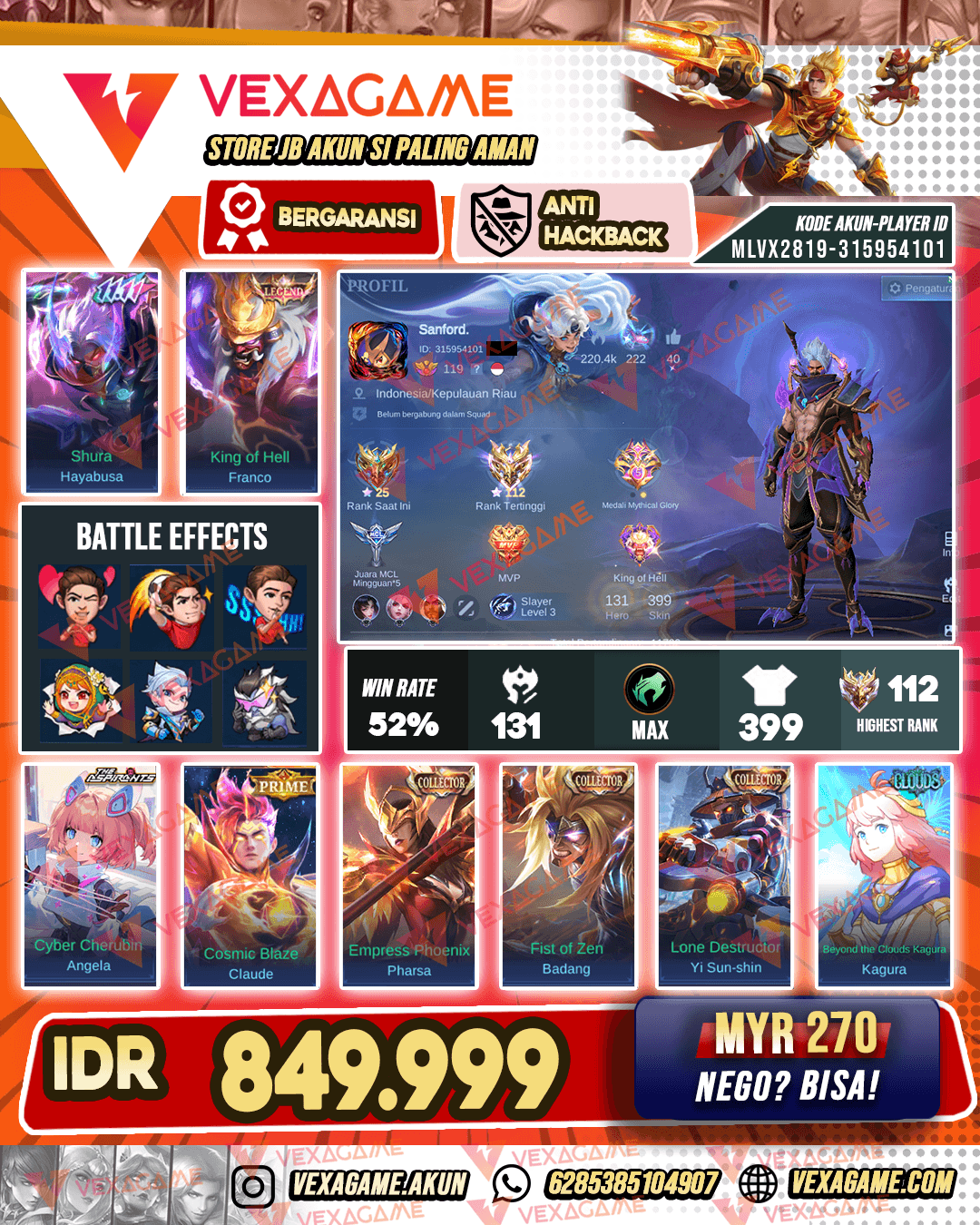 Hayabusa 11.11 | 3 Collector | 1 Legends