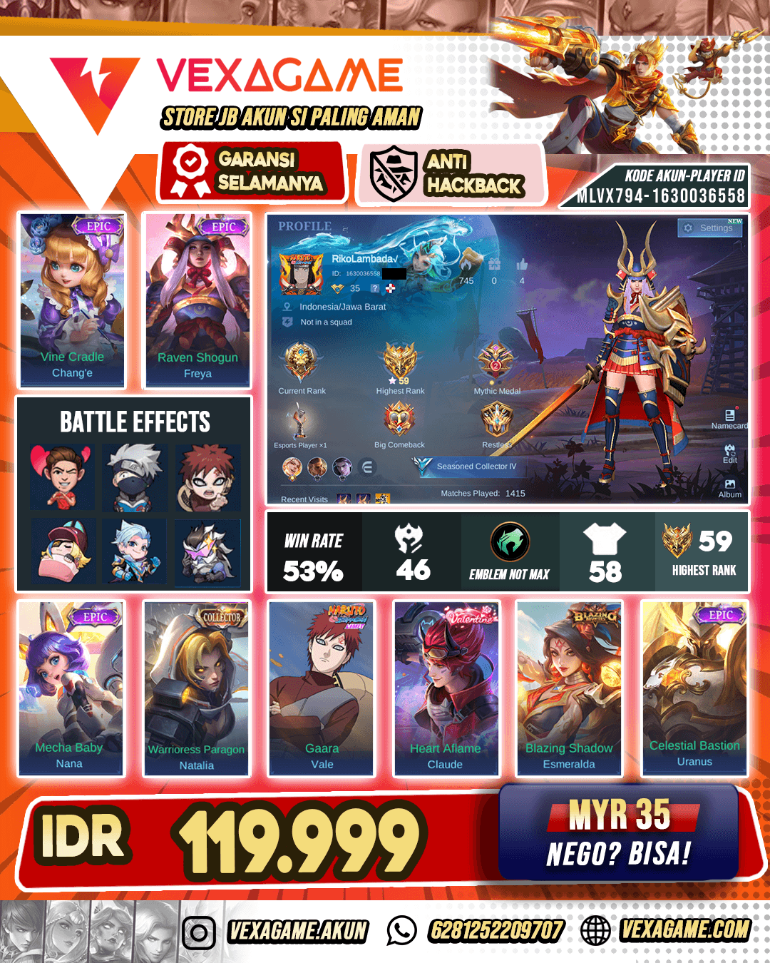 Freya Epic Murah