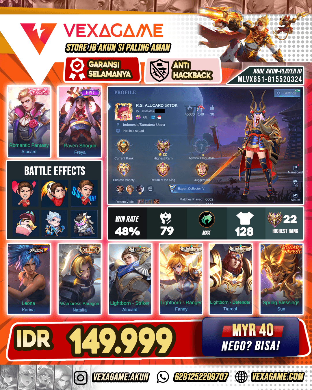 Freya Epic Murah
