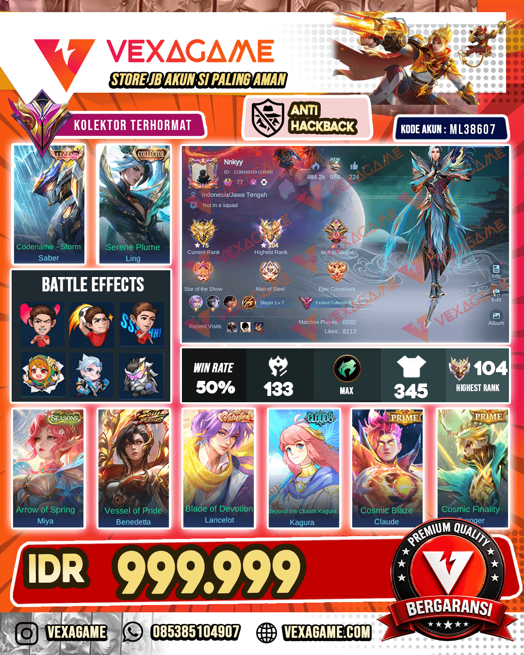 1 Legend | 6 Grand | 5 Exquisite | EX IMMORTAL