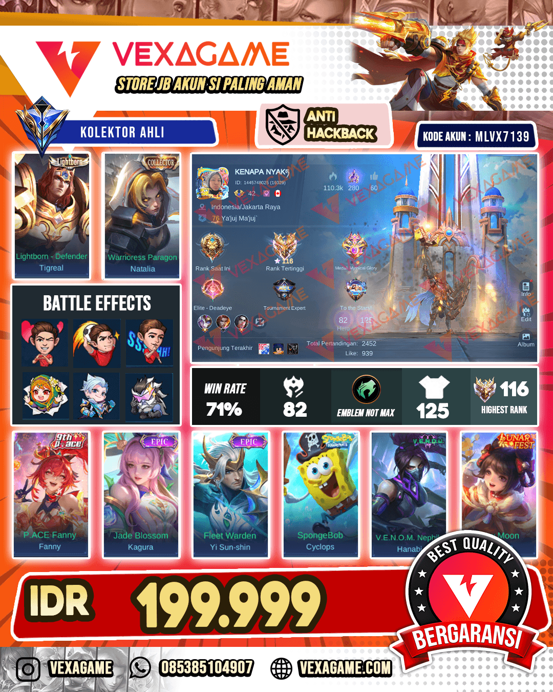 Tigreal Lighborn | Yss Epic